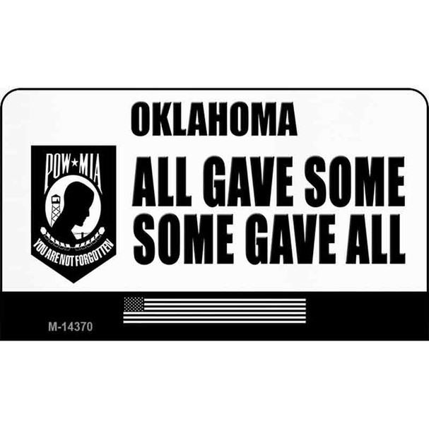 Oklahoma POW MIA Some Gave All Wholesale Novelty Metal Magnet