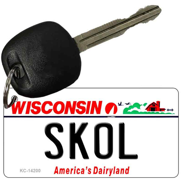 Skol Wisconsin Wholesale Novelty Metal Key Chain