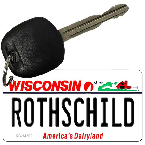 Rothschild Wisconsin Wholesale Novelty Metal Key Chain