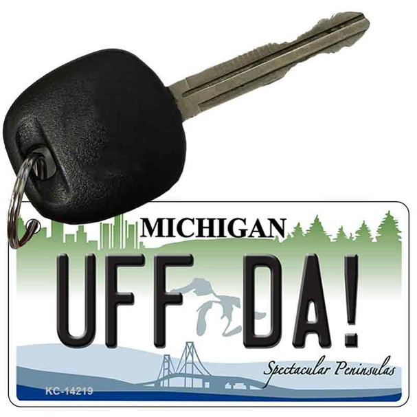 Uff Da Michigan Wholesale Novelty Metal Key Chain