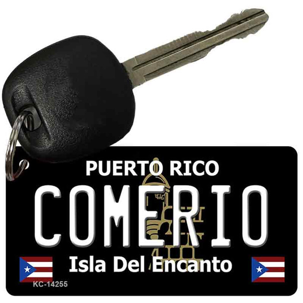 Comerio Puerto Rico Black Wholesale Novelty Metal Key Chain
