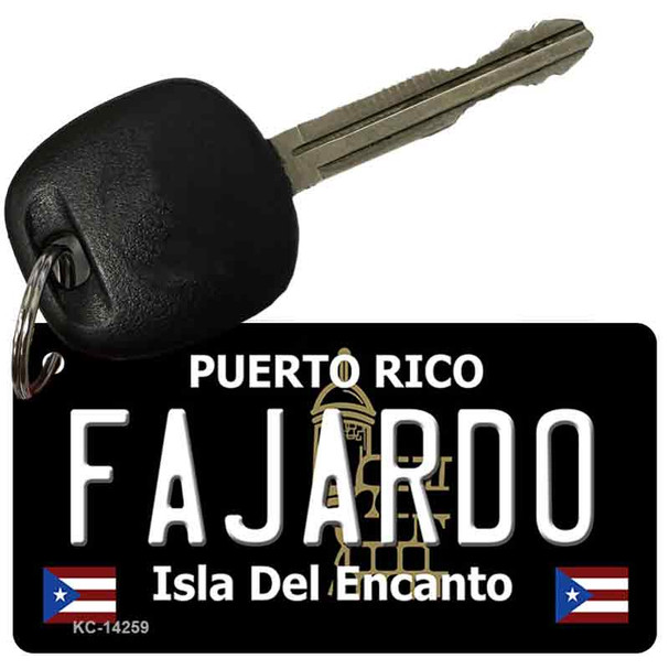 Fajardo Puerto Rico Black Wholesale Novelty Metal Key Chain