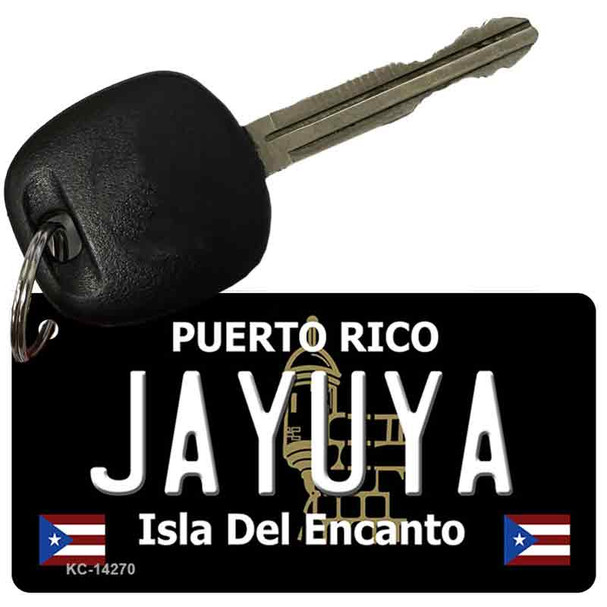 Jayuya Puerto Rico Black Wholesale Novelty Metal Key Chain
