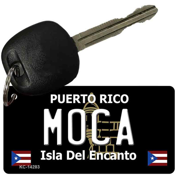 Moca Puerto Rico Black Wholesale Novelty Metal Key Chain