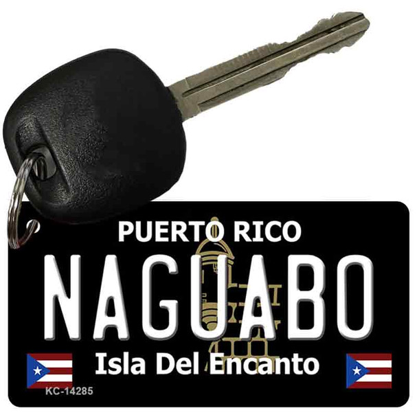 Naguabo Puerto Rico Black Wholesale Novelty Metal Key Chain
