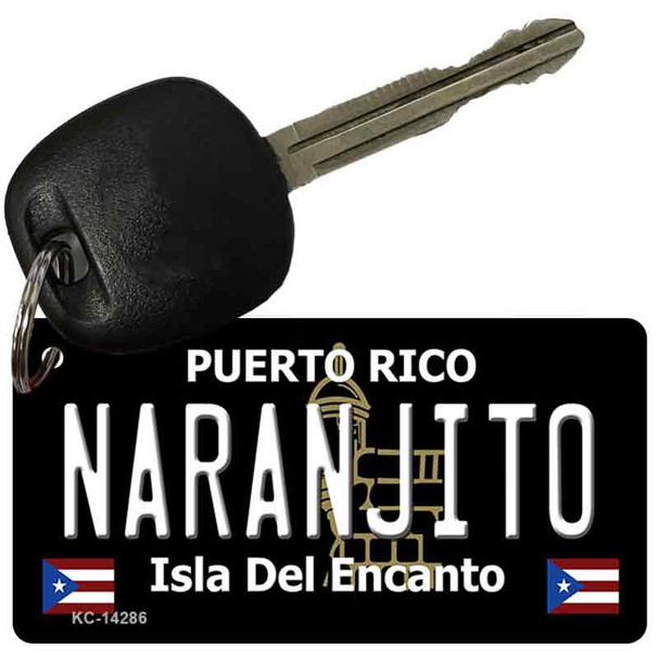 Naranjito Puerto Rico Black Wholesale Novelty Metal Key Chain