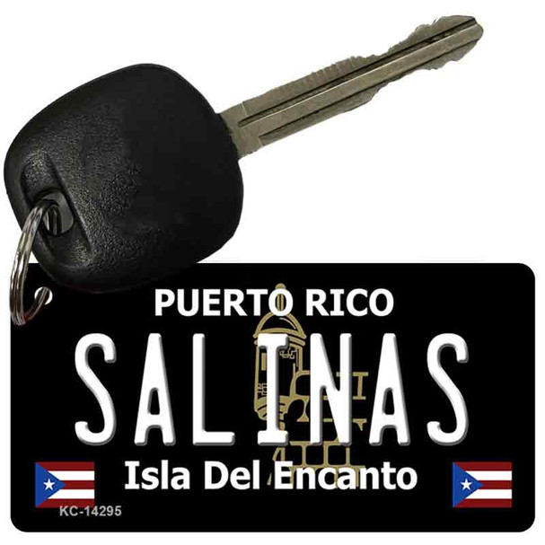 Salinas Puerto Rico Black Wholesale Novelty Metal Key Chain