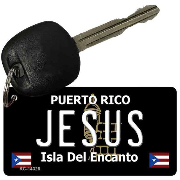 Jesus Puerto Rico Black Wholesale Novelty Metal Key Chain