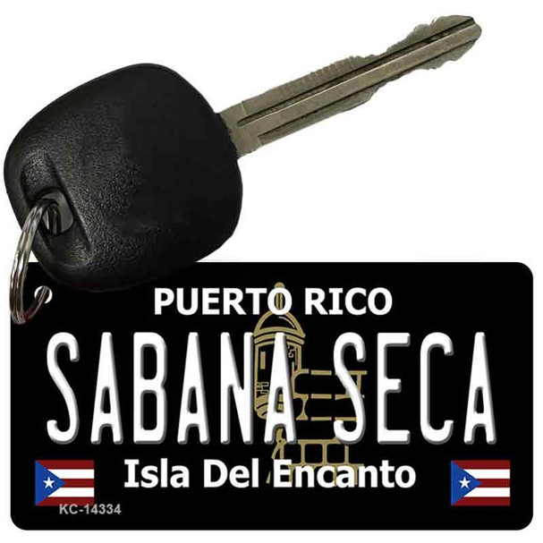 Sabana Seca Puerto Rico Black Wholesale Novelty Metal Key Chain