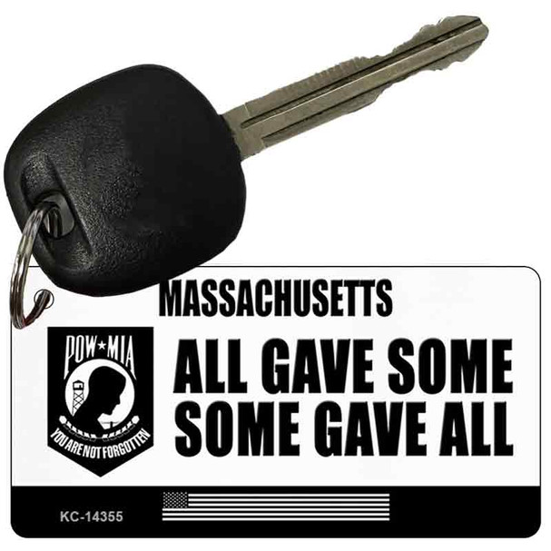 Massachusetts POW MIA Some Gave All Wholesale Novelty Metal Key Chain