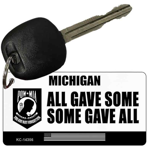 Michigan POW MIA Some Gave All Wholesale Novelty Metal Key Chain
