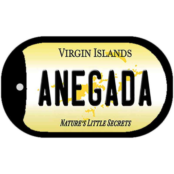 Virgin Islands Anegada Wholesale Novelty Metal Dog Tag Necklace