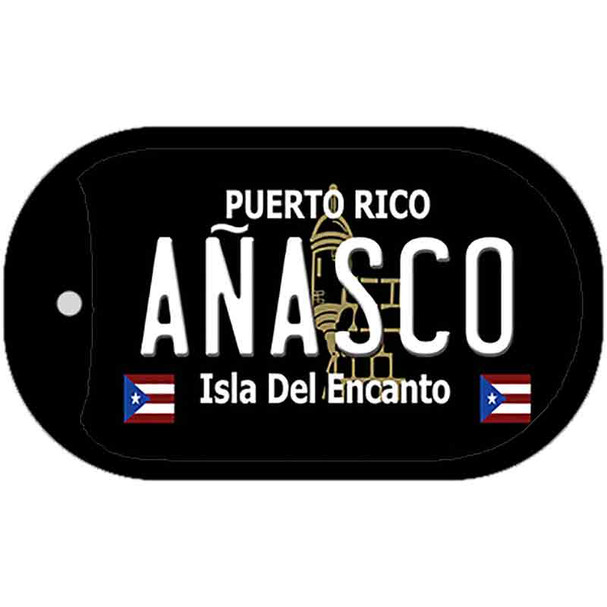 Anasco Puerto Rico Black Wholesale Novelty Metal Dog Tag Necklace