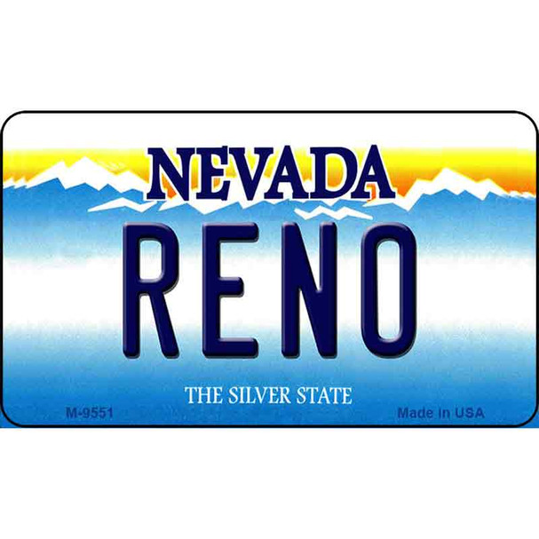 Reno Nevada Background Wholesale Novelty Metal Magnet