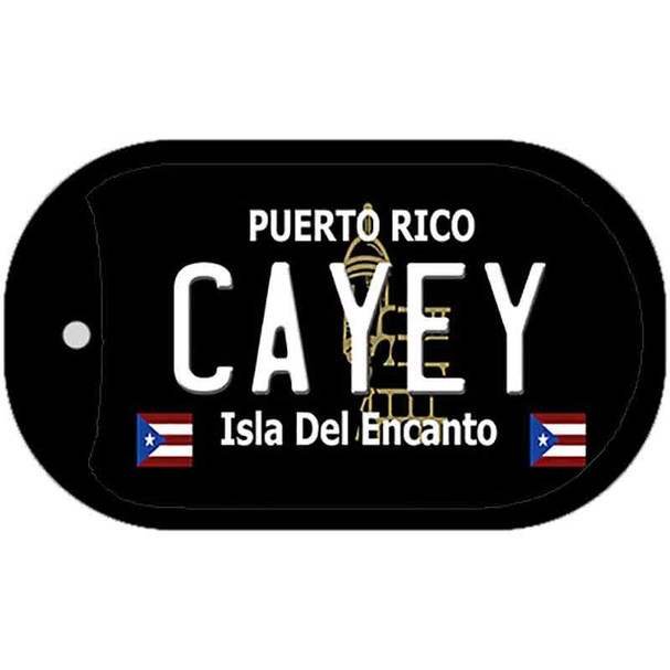 Cayey Puerto Rico Black Wholesale Novelty Metal Dog Tag Necklace