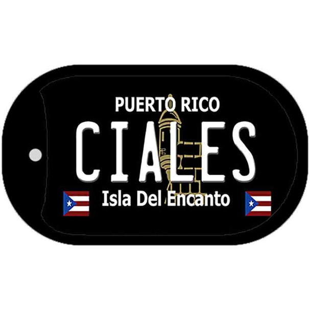 Ciales Puerto Rico Black Wholesale Novelty Metal Dog Tag Necklace