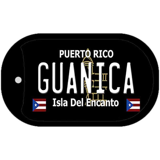 Guanica Puerto Rico Black Wholesale Novelty Metal Dog Tag Necklace