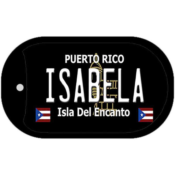 Isabela Puerto Rico Black Wholesale Novelty Metal Dog Tag Necklace