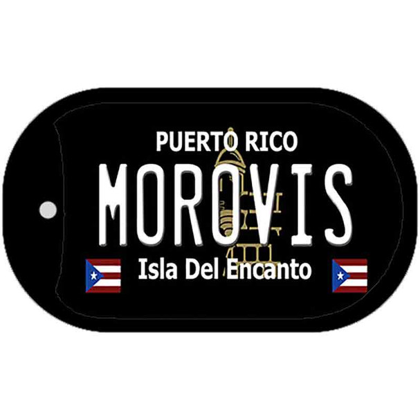 Morovis Puerto Rico Black Wholesale Novelty Metal Dog Tag Necklace