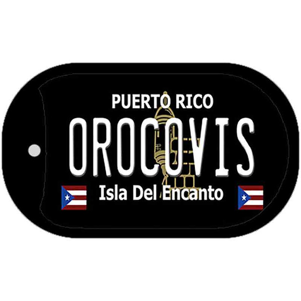 Orocovis Puerto Rico Black Wholesale Novelty Metal Dog Tag Necklace
