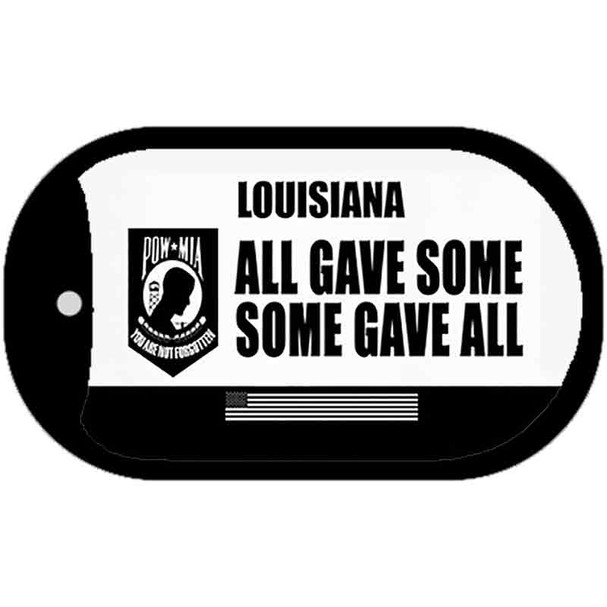 Louisiana POW MIA Some Gave All Wholesale Novelty Metal Dog Tag Necklace