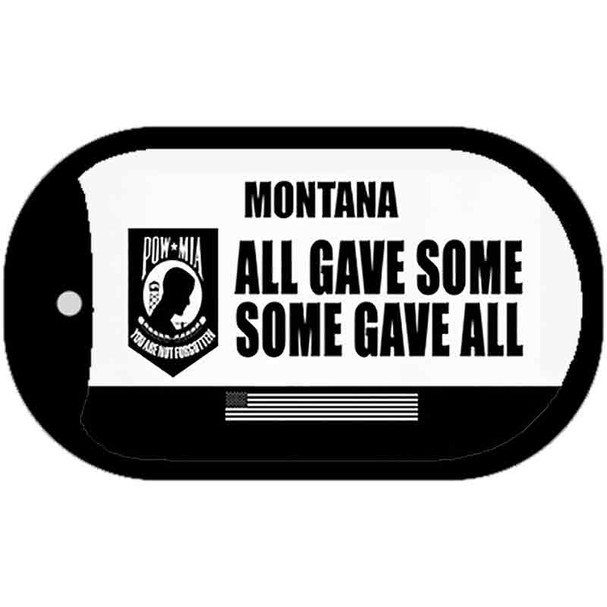 Montana POW MIA Some Gave All Wholesale Novelty Metal Dog Tag Necklace