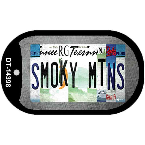 Smoky Mountains License Plate Art Wholesale Novelty Metal Dog Tag Necklace