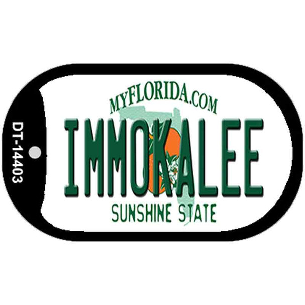 Immokalee Florida Wholesale Novelty Metal Dog Tag Necklace