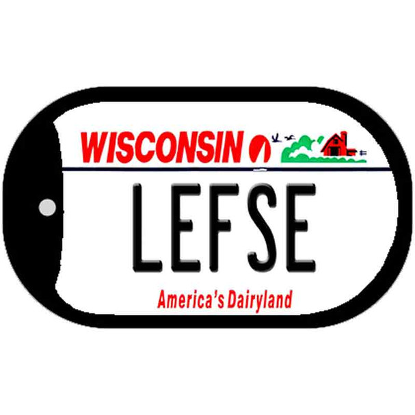 Lefse Wisconsin Wholesale Novelty Metal Dog Tag Necklace