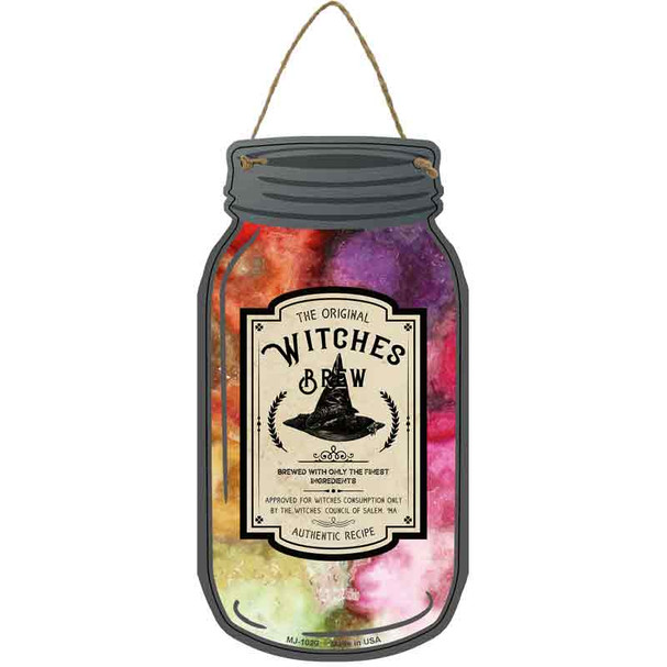 The Original Witches Brew Wholesale Novelty Metal Mason Jar Sign