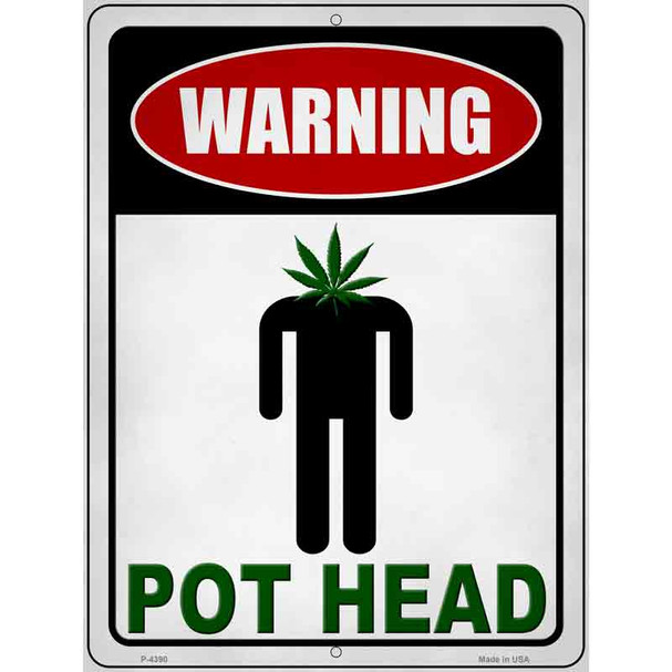 Warning Pot Head Wholesale Novelty Metal Parking Sign