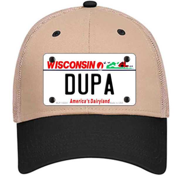 Dupa Wisconsin Wholesale Novelty License Plate Hat