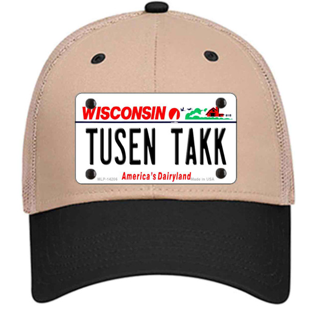 Tusen Takk Wisconsin Wholesale Novelty License Plate Hat