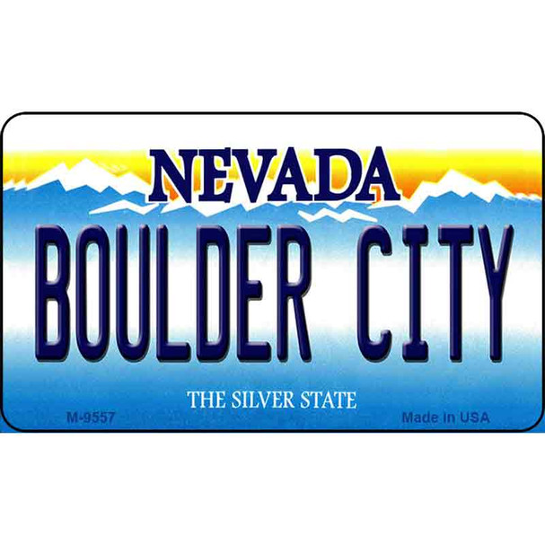 Boulder City Nevada Background Wholesale Novelty Metal Magnet