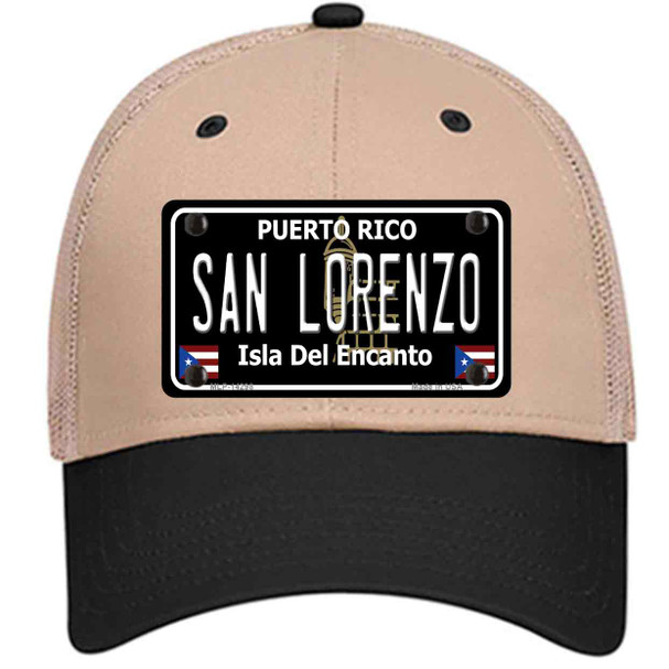 San Lorenzo Puerto Rico Black Wholesale Novelty License Plate Hat