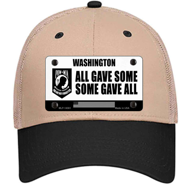 Washington POW MIA Some Gave All Wholesale Novelty License Plate Hat