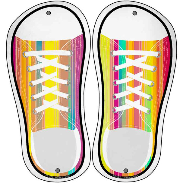 Vertical Colors Wholesale Novelty Metal Shoe Outlines (Set of 2)