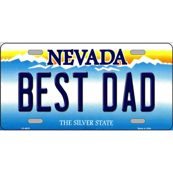 Best Dad Nevada Novelty Wholesale Metal License Plate
