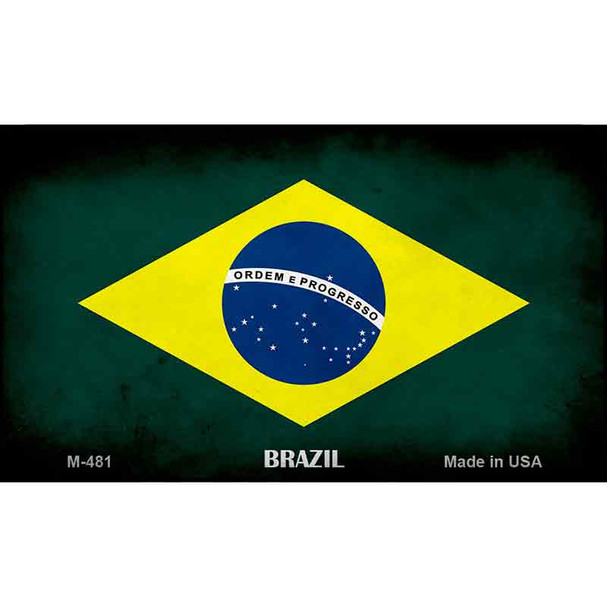 Brazil Flag Wholesale Novelty Metal Magnet