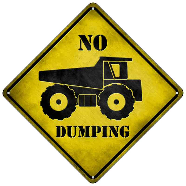 No Dumping Wholesale Novelty Metal Crossing Sign