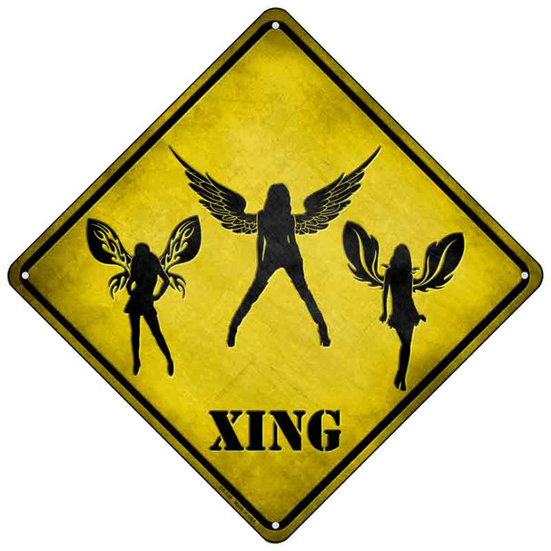 Angels Xing Wholesale Novelty Metal Crossing Sign