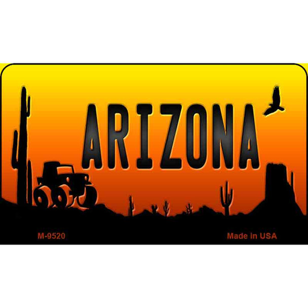 Jeep Arizona Scenic Background Wholesale Novelty Metal Magnet