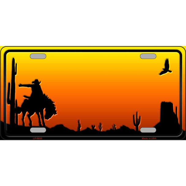 Rodeo Blank Scenic Novelty Wholesale Metal License Plate