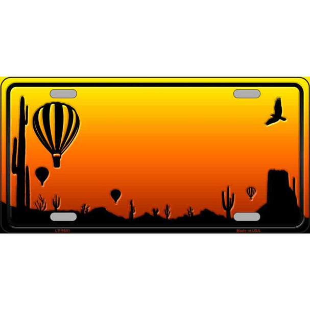Balloon Blank Scenic Novelty Wholesale Metal License Plate