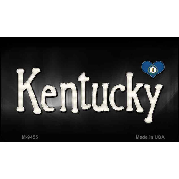 Kentucky Flag Script Wholesale Novelty Metal Magnet