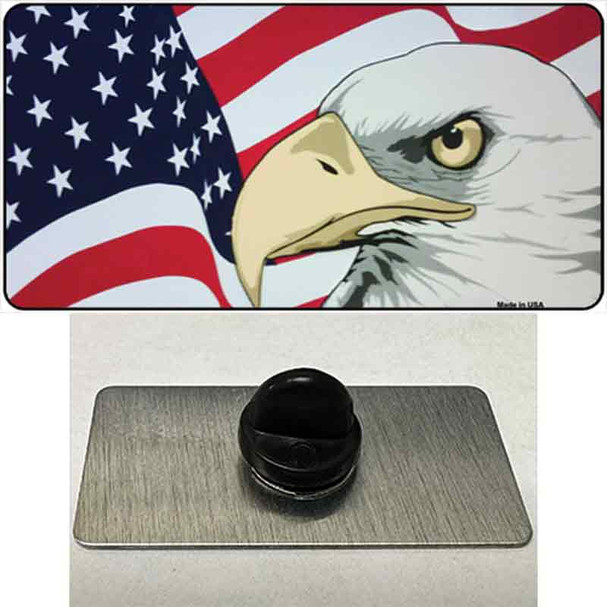 American Flag With Eagle Wholesale Novelty Metal Hat Pin