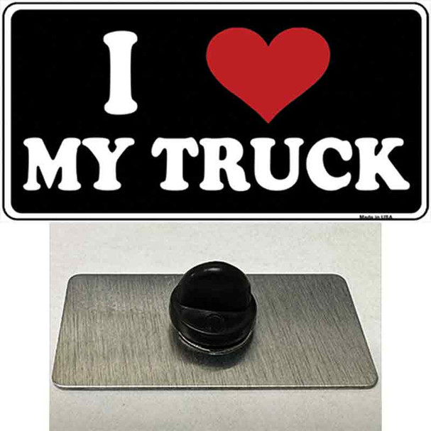 I Love My Truck Black Wholesale Novelty Metal Hat Pin