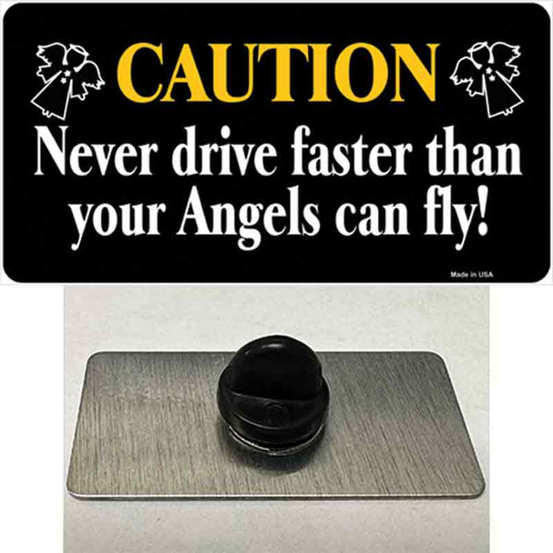 Never Drive Faster Than Angels Fly Wholesale Novelty Metal Hat Pin