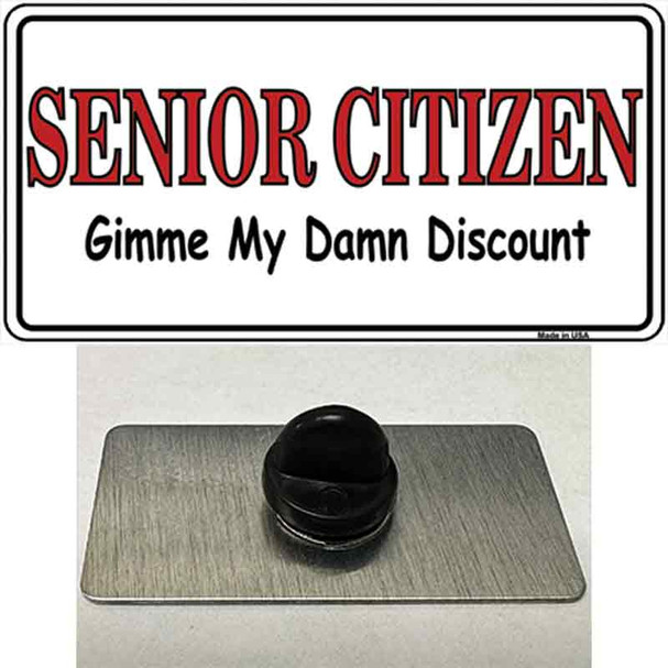 Senior Citizen Discount Wholesale Novelty Metal Hat Pin