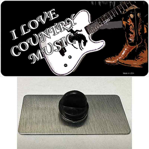 I Love Country Music Wholesale Novelty Metal Hat Pin
